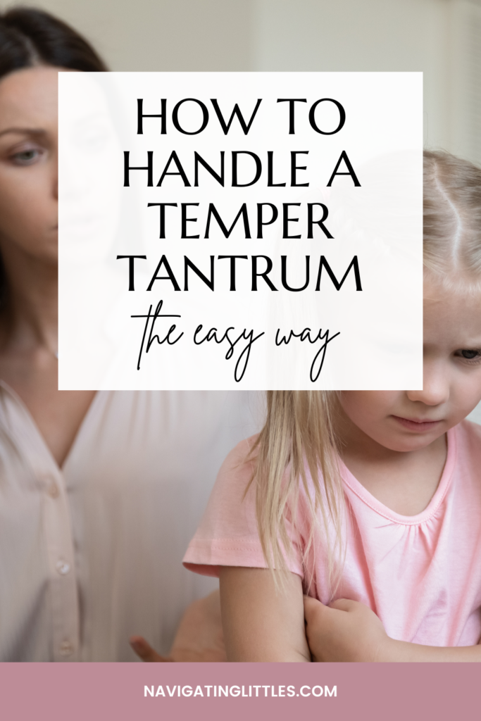 ignoring the behavior for toddler tantrums